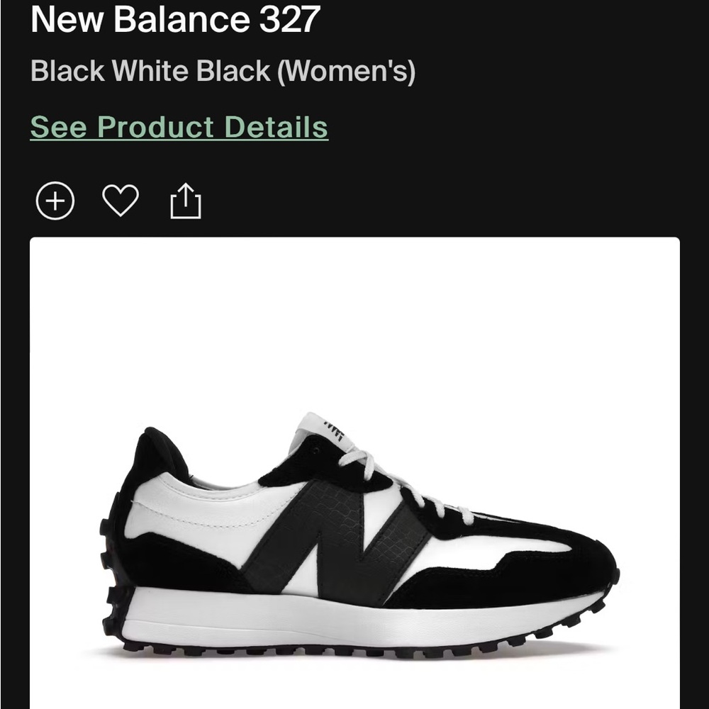 Limited Edition: New Balance 327 Black and White Snakeskin